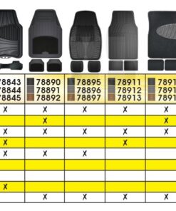Armor All 78844 3-Piece Gray Rubber Full Coverage Trim-to-Fit Floor Mats for Cars, Trucks and SUVs Grey 13 610vFMTp9ZL 1