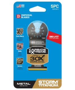 Imperial Blades One Fit™ 1-3/8" Carbide Extreme Storm Titanium Metal Blade, 5PC, Multi (IBOAT360-5) 5-Pack 12 610vX7rYwKL