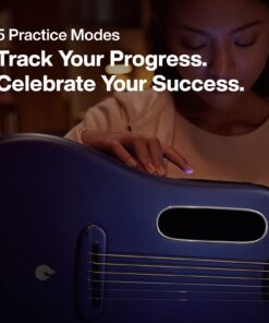 LAVA ME 3 Carbon Fiber Guitar Acoustic Electric Smart Guitar with Tuner, Recording and Beat Functions, Multiple Performance Effects, Beginners, Adults, Right Travel Guitar(38inch Space Grey Ideal Bag) 38 inch + Ideal Bag 9 610vcayX9KL