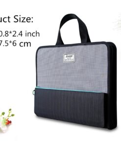 Expanding File Folder with 13 Pockets Portable Handle Business Accordion A4 Letter Size Zipper Closure File Folder Document Organizer for Office Home Supply Orange 13 610vosuF97L