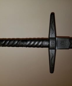 Master BladesUSA – E504-PP Martial Arts Polypropylene Sword - Training Equipment – Black Polypropylene Blade, Round Handle with Spiral, Self Defense, Training, Safe, Easy, Fun, Cosplay, Martial Arts 17 610wfDCQ3PL