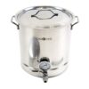 GasOne BS-64 Stainless Steel Kettle Pot Pre Drilled 4 PC Set Quart Tri Ply Bottom for Beer Includes Lid Ball Valve, Thermometer, Spigot-Home Brewing Supplies, 64 QT/16 GALLON 38 610zQtV7IL