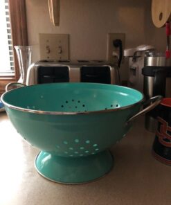 Now Designs Metal Colander, 3-Quart, Turquoise - 3 Quart 25 610zwqe1ZWL