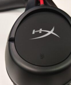 HyperX Cloud Flight - Wireless Gaming Headset, Long Lasting Battery up to 30 Hours, Detachable Noise Cancelling Microphone, Red LED Light, Comfortable Memory Foam, Works with PC, PS4 & PS5 Black, Red 54 611 gAC2wL