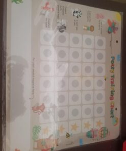 Putska Animal Potty Training Chart for Toddlers Boys & Girls - Potty training stickers for girls potty training toilet and boys. A sticker chart for kids potty training rewards. Toddlers Potty chart 40 6110MT 9MAL 1