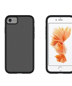 iPhone 7 Case, Hybrid Shock Modern Slim Non-Slip Grip Cell Phone Case for Apple iPhone 7 (2016) (Black) Black 8 61123PBQ9xL