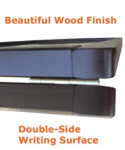 Tektrum Large Sturdy Advertising Double-Side Sidewalk A-Frame Dark Wood Sandwich Sign Board 20"x40", Free Standing, Easy Erase Writing Surface, for Shops Pubs Restaurants - Liquid Chalk Use 13 61127QF9frL