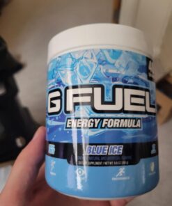 GAMMA LABS G Fuel Blue Ice Energy Powder, Sugar Free, Clean Caffeine Focus Supplement, Blue Raspberry Flavor, Focus Amino, Vitamin + Antioxidants Blend - 9.8 oz (40 Servings) 27 6112NdAm4QL