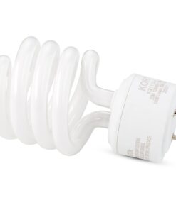 KOR (Pack of 4) 23 Watt Mini Spiral - GU24 Base - (100W Equivalent) - T2 Mini-Twist - CFL Light Bulb (Bright White (5000K)) Bright White (5000k) 10 6112vM7SFaL