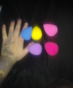 BEAKEY 5 Pcs Makeup Sponges Set, Latex-Free, High-density Wonder Blender Perfect for Liquid, Cream, and Powder, Soft and Flexible Boun Boun Beauty Sponges, Beauty Gift Set 5pcs multi-colored sponges 46 61137y7XqrL