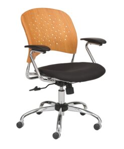 Safco Products 6809NA Reve Task Chair with Square Back, Natural