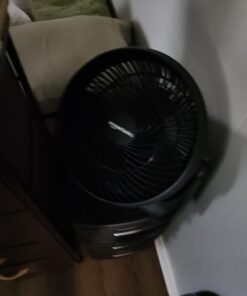 Amazon Basics 3 Speed Small Room Air Circulator Fan, 11-Inch, Blade, Black, 7.6"D x 14.8"W x 14.1"H 31 6113jifzVVL