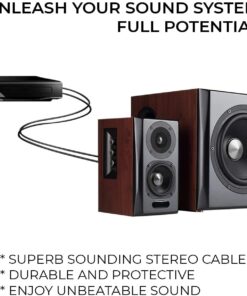 iMBAPrice 3 feet 2RCA Male to 2RCA Male Home Theater Audio Cable (3 Feet, Black) 2-RCA to 2-RCA 13 6114ueiNHIL 1