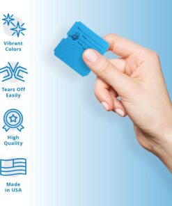 Indiana Ticket CO. 2,000 Blue Raffle Tickets Double Roll, Premium Quality 50/50 Raffle Tickets, Tickets for Events, Carnivals, Door Prizes, Drinks and More 9 6114xBG5OfL