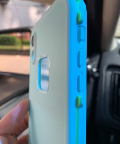 LifeProof iPhone XR FRĒ Series Case - TIKI (FAIR AQUA/BLUE TINT/LIME), waterproof IP68, built-in screen protector, port cover protection, snaps to MagSafe Tiki (Fair Aqua/Blue Tint/Lime) 22 61162E4S0TL