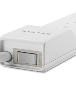 Belkin Power Strip Surge Protector - 6 AC Multiple Outlets - Flat Rotating Plug, 8 ft Long Heavy Duty Extension Cord for Home, Office, Travel, Computer Desktop & Charging Brick - White (720 Joules) 8' 22 6116gHJfEL