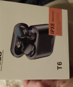 TOZO T6 True Wireless Earbuds Bluetooth 5.3 Headphones Touch Control with Wireless Charging Case IPX8 Waterproof Stereo Earphones in-Ear Built-in Mic Headset Premium Deep Bass Rose Gold Classic Edition 55 6118Dibfw1L