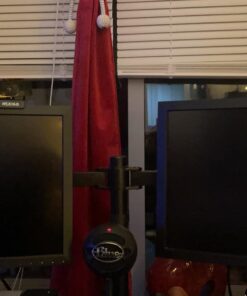 WALI Dual LCD Monitor Fully Adjustable Desk Mount Stand Fits Two Screens up to 27 inch, 22 lbs. Weight Capacity per Arm (M002), Black 38 6119MGRr1RL