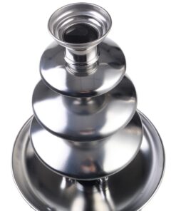 Alternative view of expert store 4 Tiers Commercial Stainless Steel Hot Luxury Chocolate Fondue Fountain New, 20'' 5'' 5'', Sliver
