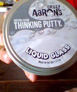 Crazy Aaron's Liquid Glass Thinking Putty 4 Inch Tin (3.2 oz) - See-Through Putty, Soft Texture - Never Dries Out 43 611AfhIPFL