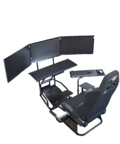 Volair Sim Universal Flight or Racing Simulation Cockpit Chassis with Triple Monitor Mounts 27 611BZdrGznL 1