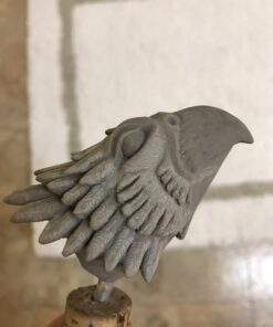 Super Sculpey Medium Gray, Premium, Non Toxic, Medium firmness, Sculpting Modeling Polymer clay, Oven Bake Clay, 1 pound bar. Great for all advanced sculptors, model makers and movie studios Multicolor 56 611BpaCqM1L