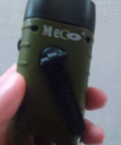 MECO Hand Cranking Solar Powered Rechargeable Flashlight Emergency LED Flashlight Carabiner Dynamo Quick Snap Clip Backpack Flashlight Torch Weather Ready, 8 Lumen - Green 31 611C6xepMJL