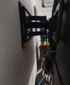 Pipishell Full Motion TV Wall Mount for 37-75 inch Flat/Curved TVs up to 100lbs, Wall Mount TV Bracket Swivel and Tilt, TV Mount Fits 8/12/16" Wood Studs, Max VESA 600x400mm, PILF3 43 611CJEnxFWL