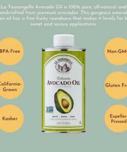 La Tourangelle, Avocado Oil, All-Natural Handcrafted from Premium Avocados, Great for Cooking, as Butter Substitute, and for Skin and Hair, 16.9 fl oz 31 611CWygixoL