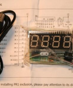 MiOYOOW 4-Digit Digital Clock Kits with PCB, DIY Alarm Clock Soldering Project Kit for Learning Electronics Soldering Practice with English Instructions 1 Pack-4 Digit Clock Kit(0.56 Inch) 72 611DOhsLggL