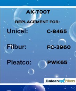 Baleen Filters 65 sq. ft. Pool Filter Replaces Unicel C-8465, Pleatco PWK65, Filbur FC-3960-Pool and Spa Filter Cartridges Model: AK-7007 11 x 11 x 11 inches 11 611DcG5TWDL