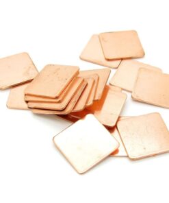 Alternative view of IC Chipset GPU CPU Thermal Heatsink Copper Pad Shim Size 20 x 20 x 1.0mm Pack of 20 20mm x 20mm x 1.0mm