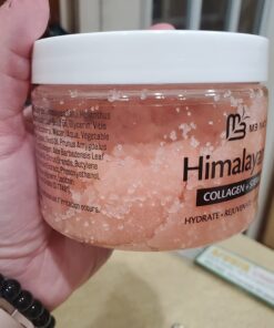 Himalayan Salt Scrub Face Foot & Body Exfoliator Infused with Collagen and Stem Cell Natural Exfoliating Salt Body Scrub for Toning Cellulite Skin Care by M3 Naturals 12 Ounce (Pack of 1) 44 611DwoBoj1L 1