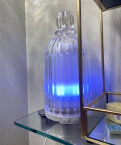 DOUDING Glass Essential Oil Diffuser Humidifier, Ultrasonic Aromatherapy Diffuser Cool Mist with Auto Shut-Off, 7 Colors Adjustable Diffuser for Home, Bedroom, Office, Yoga, 120ml(White Base) White Base 46 611EdJyNa1L