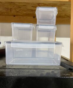 ME.FAN 6 Set 3.2L Food Storage Containers, Spaghetti Containers Airtight Horizontal Storage/Pasta Containers Kitchen Pantry Organization Canisters with 24 labels & Pen - Black Black-6 X 3.2L 51 611FdjVIstL 2