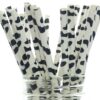 Cow Party Straws, Barnyard Paper Straws (50 Pack) - Farm Birthday Party Supplies, Cow Hide Print Straws, Animal Party Tableware & Paper Drinking Straws