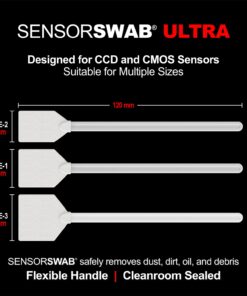 Photographic Solutions Sensor Swab Ultra Digital Imaging Sensor Cleaner - Pack of 12 (Type-3 (24mm)) Type-3 (24mm) 13 611HJ1tXh3L