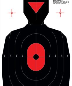 Caldwell Ultra Portable Target Stand with Tear Down Design and Targets for Outdoor, Range, Shooting and Hunting, 12" x 18" , white, red 4 611Hlp72YL