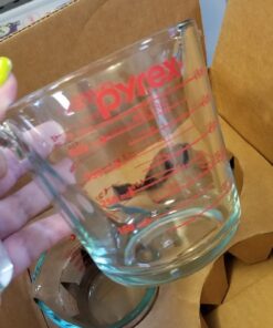 Pyrex 3 Piece Glass Measuring Cup Set, Includes 1-Cup, 2-Cup, and 4-Cup Tempered Glass Liquid Measuring Cups, Dishwasher, Freezer, Microwave, and Preheated Oven Safe, Essential Kitchen Tools 32 611HuzEWZML