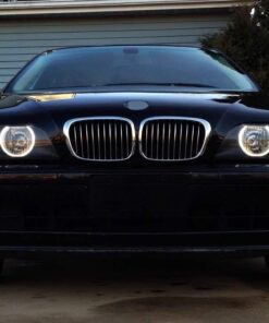 iJDMTOY (2 White LED Angel Eye Ring Marker Bulbs Compatible with BMW 5 6 7 Series X3 X5 (E39 E53 E60 E63 E64 E65 E66 E83), 7000K White 27 611IfCkgVL