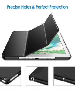 JETech Case for iPad Air 1st Edition (NOT for iPad Air 2/3/4/5), 9.7 Inch, Smart Cover with Auto Wake/Sleep (Black) Black 27 611L47NUy9L