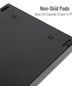 Mind Reader Nespresso Compatible Capsule Drawer, Countertop Organizer Coffee Pod Holder, Storage, 9.25" L x 15" W x 2" H, 9.21 x 15.94 x 2.36, Black 27 611LNZUsTZL