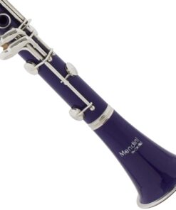 Mendini by Cecilio B Flat Beginner Clarinet with 2 Barrels, Case, Stand, Book, 10 Reeds, and Mouthpiece - Bb Student Clarinet Set, Wind & Woodwind Musical Instruments, Purple Clarinet 10 611NdD2mtUL