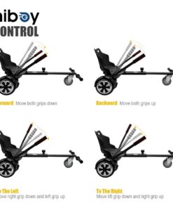 Hiboy HC-01 Hoverboard Kart Seat Attachment Accessory for 6.5" 8" 10" Two Wheel Self Balancing Scooter Black 24 611OVM77CYL