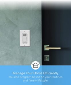 Honeywell Home RPLS730B1000 7-Day Programmable Light Switch Timer, White Filter 38 611OWit8qzL