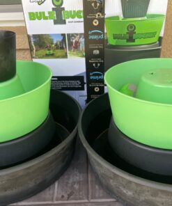 BULZiBUCKET Game by Water Sports - Beach, Tailgate, Camping, Yard, and Pool Games- Indoor/ Outdoor Kids Toys - Pool Accessories Perfect for Family Game Night (Green/Black) Black/Green 26 611QUYzIipL