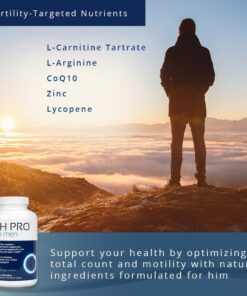 Fairhaven Health FH Pro for Men | Premium Fertility Supplement for Men | Optimal Count Support and Motility for Him | Male Multivitamin for Conception Support | 180 Capsules | 1 Month Supply 13 611Rp4 L4lL