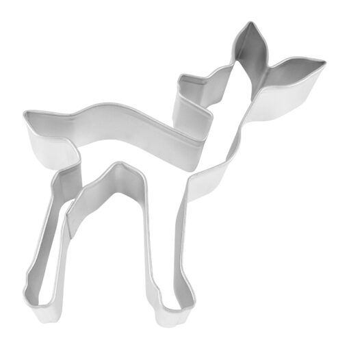 R & M Fawn Cookie Cutter, 4.5-Inch, Silver