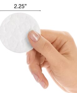 ForPro Premium Cotton Rounds, 100% Cotton, Non-Tearing, Lint-Free, for Cosmetic, Nail, and Personal Use, 2.25”, 600-Count (Pack of 6-100 Cotton Rounds) 11 611SgJj dRL