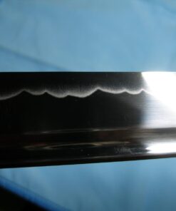 Handmade Sword - Real Functional Japanese Samurai Tanto Sword, Fully Hand Forged, 1080 Carbon Steel, Heat Tempered, Full Tang, Sharp, Brass Tsuba and Fittings, Black Scabbard, Certificate 21 611Srl BcuL